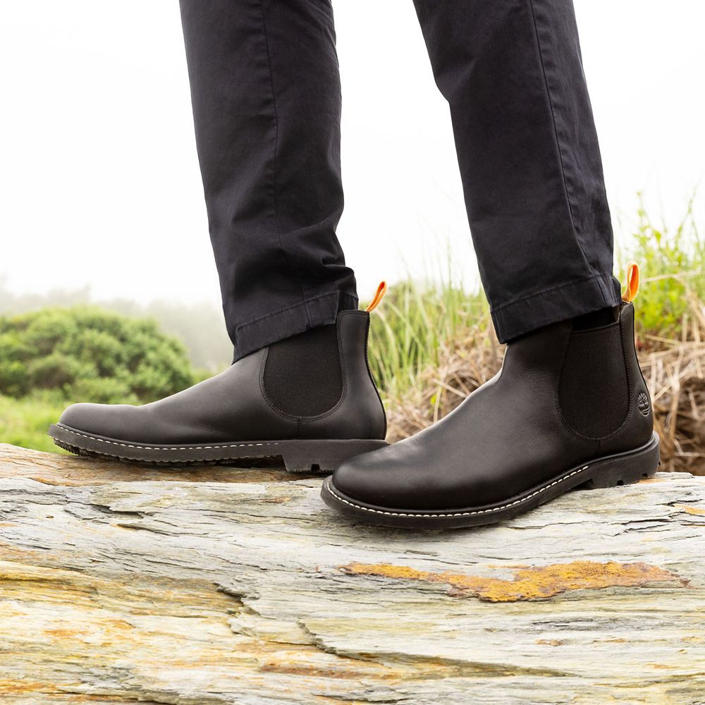 Botas Chelsea Masculino - Timberland Belanger Ek+ Couro - HYGNJ7203 - Pretas